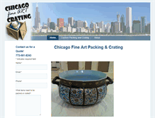 Tablet Screenshot of chicagofineartcrating.com